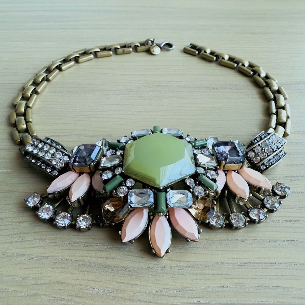 Elegant Multi-Color Statement Necklace
